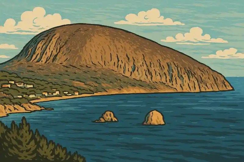 Аю-Даг Медведь-гора магматический массив древний вулкан