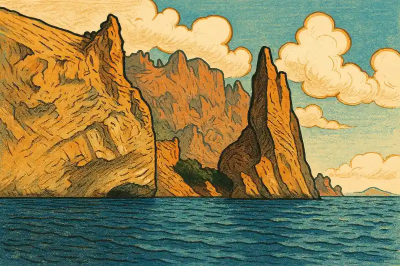 Карадаг остатки древнего вулкана вулканические породы Крым