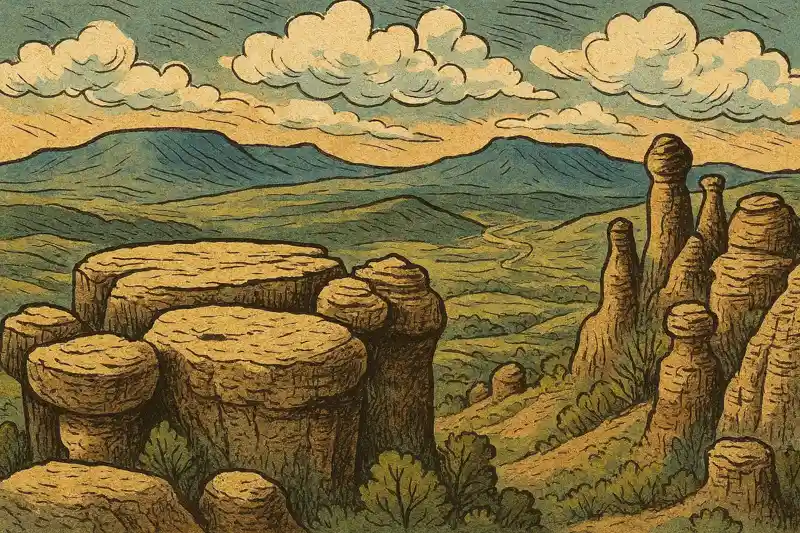 Тектонические складки Крымских гор слоистые скалы песчаник аргиллит