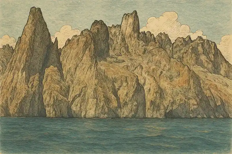 Карадаг остатки древнего вулкана скалы магматические породы Крым