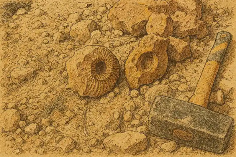 Окаменелости Крыма аммониты белемниты древние морские организмы