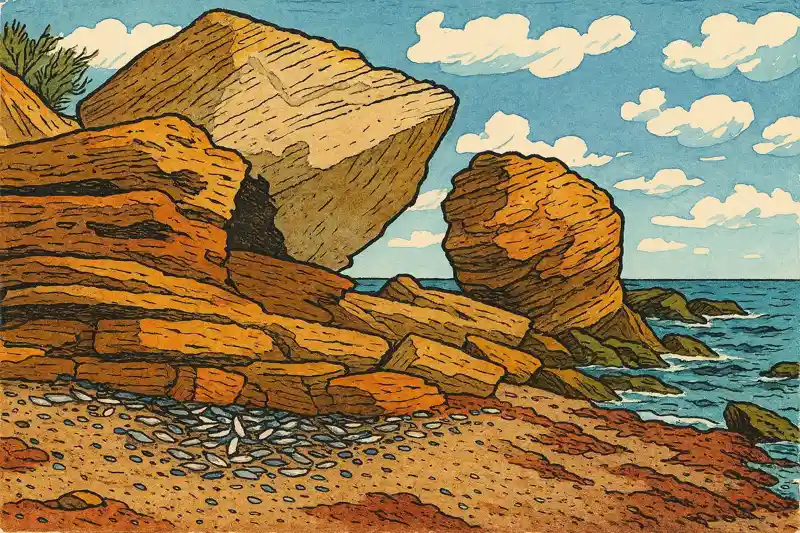 Известняк Крыма ракушечник окаменевшие раковины