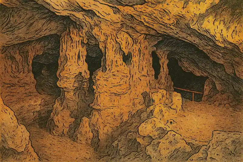 Карстовая пещера Крыма сталактиты сталагмиты Кизил-Коба