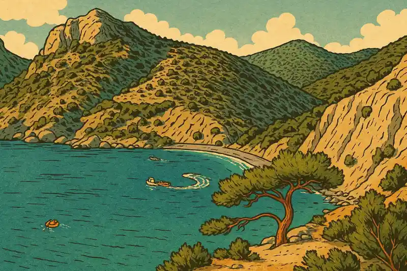 Новый Свет Крым бухты гора Сокол тропа Голицына