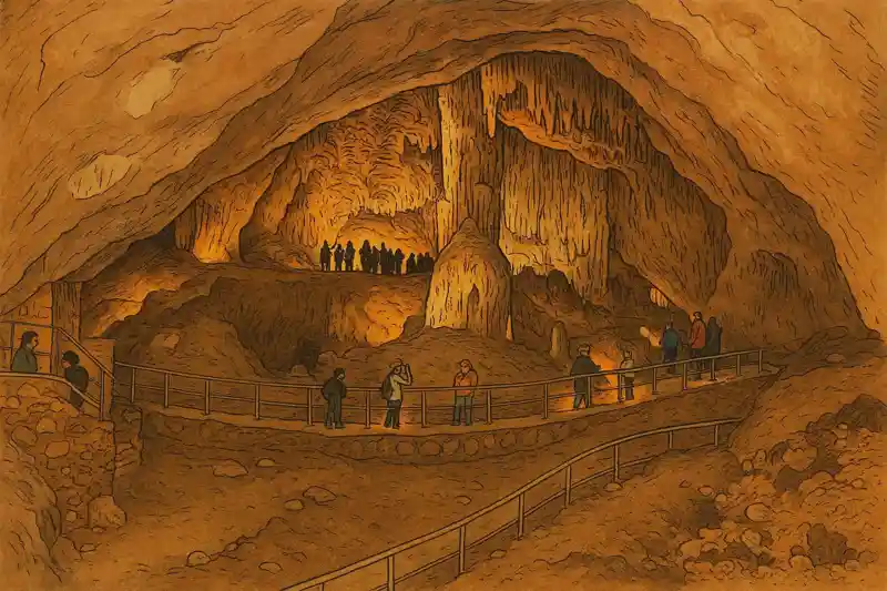 Кизил-Коба Красная пещера Крым длина галерей 13,7 км