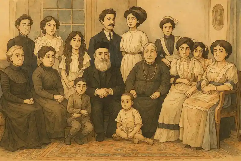 Еврейская семья в Крыму 1920-е годы историческое фото
