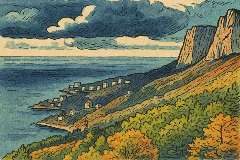 Крымские горы море Южный берег Крыма природа