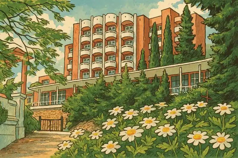 Санаторий Алушта лечебный корпус бальнеологический курорт