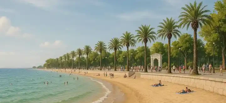 Главное богатство Евпатории пляж Лазурный климат море песок