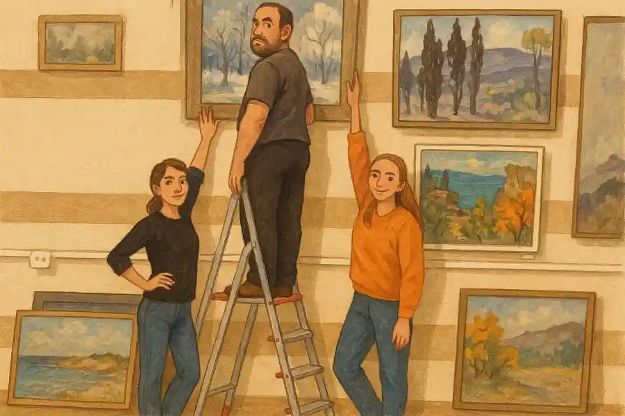 На странице есть информация о выставке к 175-летию Васильева, а также может быть фото экспозиции или иллюстративный материал.